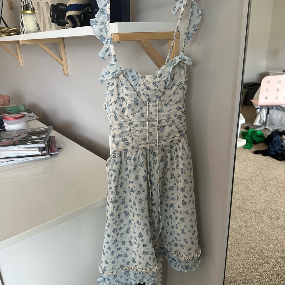Floral Blue FL&L Dress